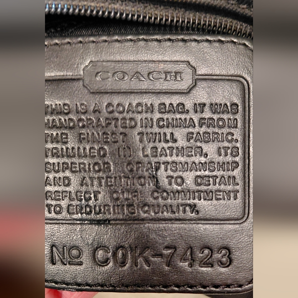 Coach Mercer Twill Hobo Style # 7423 - Picture 3 of 13